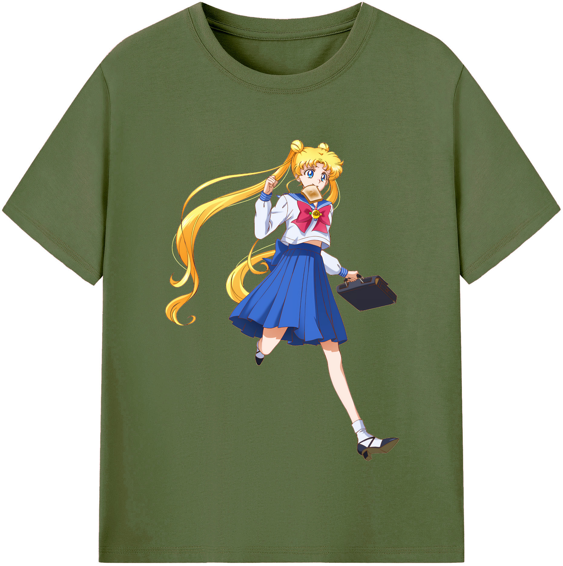 （画像用） 美少女戦士セーラームーン 愛野 美奈子 あいの みなこ Sailor Moon Aino Minako 綿100％半袖Tシャツ（フロントプリント）